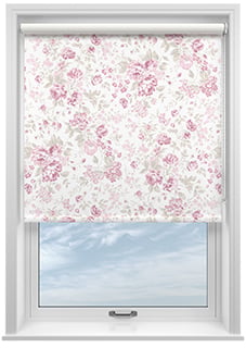 Shabby Chic by Rachel Ashwell Romantic Rose (Blackout), Pink - Twist&Fit Roller Blind